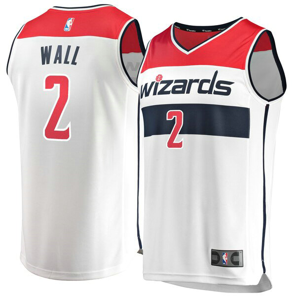 Maillot Washington Wizards Homme John Wall 2 Association Edition Blanc